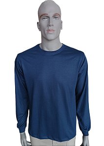 Camiseta Azul Marinho - Manga Longa