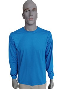 Camiseta Azul Royal - Manga Longa