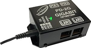 Injetor Poe 2 Portas Gigabit 10/100/1000 5 - 48VDC