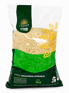 Arroz agulinha integral 1 kg