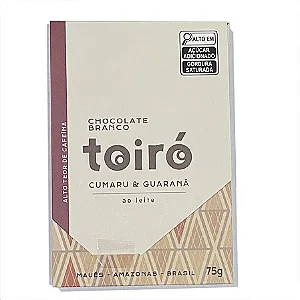 Chocolate branco com cumaru e guaraná 75 g