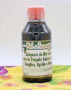 Composto de Mel Laranja com Extrato de Própolis, Guaco, Gengibre, Agrião e Romã 280g