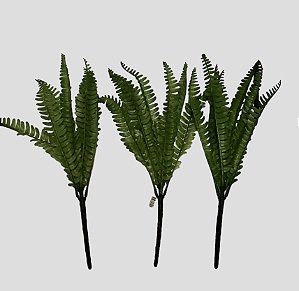 Buque Mini Samambaia Planta Artificial 35 cm Folhagem Decorativa