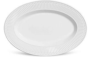Travessa Roma Grande Branco 43,5 X 30 Cm Porto Brasil
