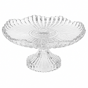 Boleira De Vidro Com Pé Mesa Posta Cafeteria Porta Doces