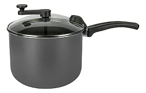 Pipoqueira Com Manivela 4,5 Litros Cor Grafite Tampa Transparente