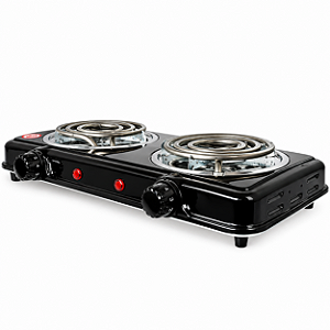 Fogareiro Elétrico Portátil 2 Bocas 2000W com Controle de Temperatura 110 V