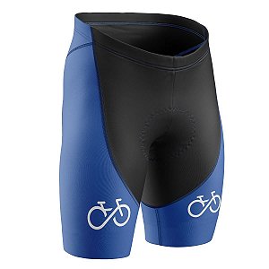 Bermuda Bike Forever Azul Ciclismo Com Forro Gel Confortável