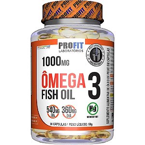 Ômega 3 1000mg (540mg EPA - 360mg DHA) - 90 Cápsulas - Profit Labs