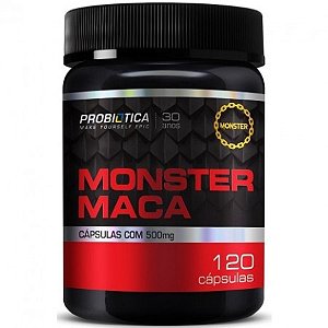 Monster Maca Peruana - 120 Cápsulas - Probiótica