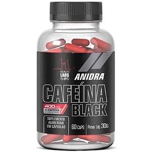 Cafeína Black (400mg) - 60 Cápsulas - Health Labs