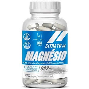 Citrato de Magnésio (280mg) - 60 Cápsulas - Health Labs