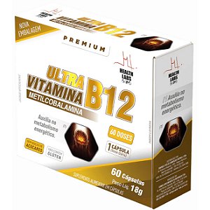 Vitamina Ultra B12 - 60 Cápsulas - Health Labs