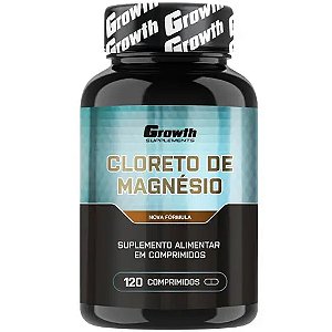 Cloreto de Magnésio - 120 Comprimidos - Growth Supplements