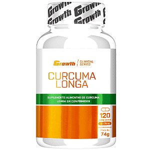 Cúrcuma Longa - 120 Comprimidos - Growth Supplements