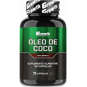 Óleo de Coco - 75 Cápsulas - Growth Supplements