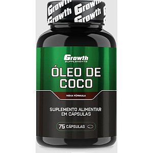 Óleo de Coco - 75 Cápsulas - Growth Supplements