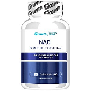NAC - (N-Acetil L-Cisteína) - 60 Cápsulas - Growth Supplements