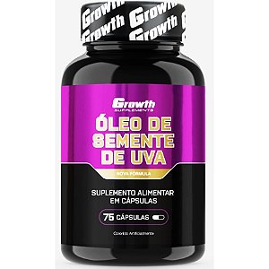 Óleo de Semente de Uva  - 75 Cápsulas - Growth Supplements
