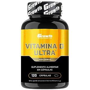 Vitamina D Ultra (2000UI) - 120 Cápsulas - Growth Supplements