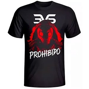 Camiseta Prohibido Preta - 3VS Nutrition