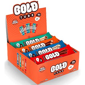 Tube Bold - Tubinhos Proteicos Recheados com 10g de Proteína - 12 Unid x 40g (480g) - Bold Snacks