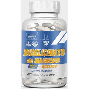 Magnesio Quelato - 60 Cápsulas - Health Labs
