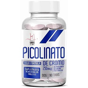 Picolinato de Cromo - 90 Tabletes - Health Labs