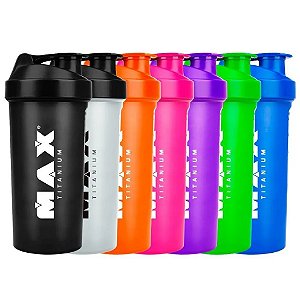 Coqueteleira Max Diversas Cores - 700ml - Max Titanium
