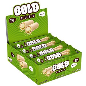 Bold Tube Pistache - Barrinha Tubetes de Proteína - 12 Unid x 40g cada (480g) Bold Snacks