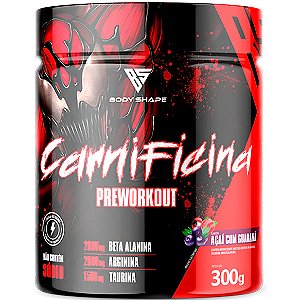 Pre Treino Carnificina - Com Arginina e Beta Alanina - 300g - Body Shape