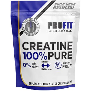 Creatina 100% Pura - Pacote 500g - Profit Labs (Rende 166 Doses)