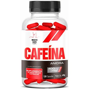 Cafeína Anidra - 120 Cápsulas - Health Labs