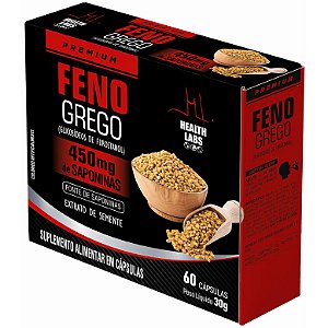 Feno Grego (450mg de Saponinas) - 60 Cápsulas - Heatlh Labs