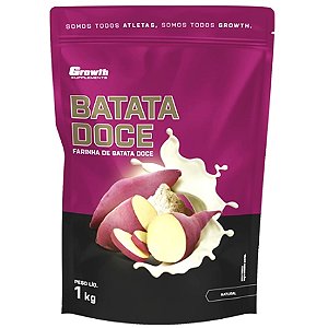 Batata Doce em Pó - 1kg - Growth Supplements (Sem Adição de Sabor)