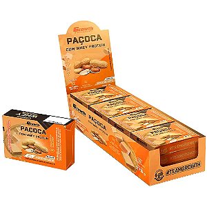 Paçoca com Whey Protein - 12 Unid x 23g (276g) Growth Supplements (Snack com Proteína)