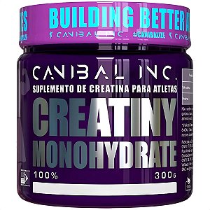 Creatina Monohidratada 300g - Canibal Inc (Energia Muscular, Força e Desempenho para Treinos Intensos)