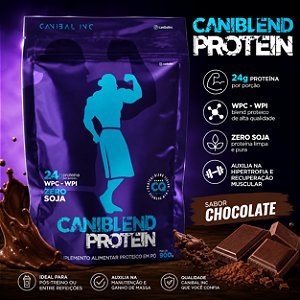 Caniblend - 900g - Canibal Inc (Whey Blend Proteico 24g Proteína BCAA Glutamina Hipertrofia)