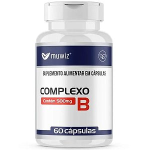 Complexo B - 60 Cápsulas - Muwiz (Vitaminas B Energia Metabolismo Imunidade Sistema Nervoso)