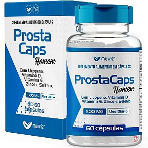 Prosta Caps Homem - 60 Cápsulas - Muwiz (Saúde Masculina Bem-Estar Masculino Suplemento)