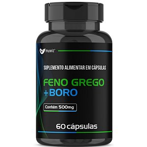 Feno Grego - 60 Cápsulas - Muwiz (Bem-Estar Digestão Rotina Saudável Suplemento Natural)