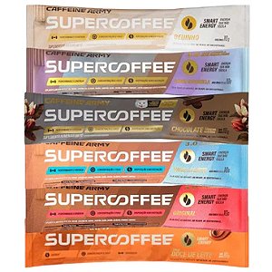 SuperCoffee To Go - Kit 6 Sachês 10g (60g Total) - Caffeine Army (Sabores Sortidos)