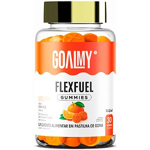Colágeno em Goma Gummies FlexFuel - 30 Gomas Sabor Laranja - Trustfuel (Colágeno Cúrcuma Ácido Hialurônico)