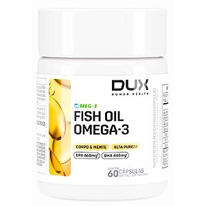 Fish Oil Omega-3 - 60 Cápsulas - Dux Human Health (DHA 440mg EPA 660mg)
