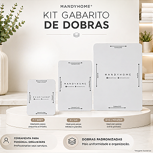 Kit Gabarito de Dobras - 3 Tamanhos
