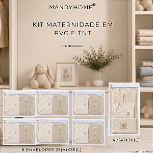Kit Para Maternidade em PVC e TNT - 7 Unidades