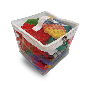 Cubo Organizador de PVC com Viés 30x30x30cm