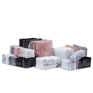 Kit 3 Colmeias Organizadora Premium Transparente e Reforçada