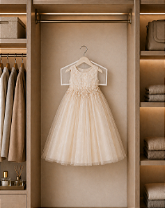 Capa de Organza Tapa Ombro