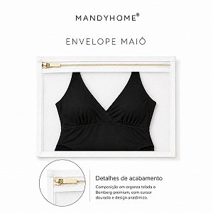 Envelope Moda Praia em Bembergue e Organza